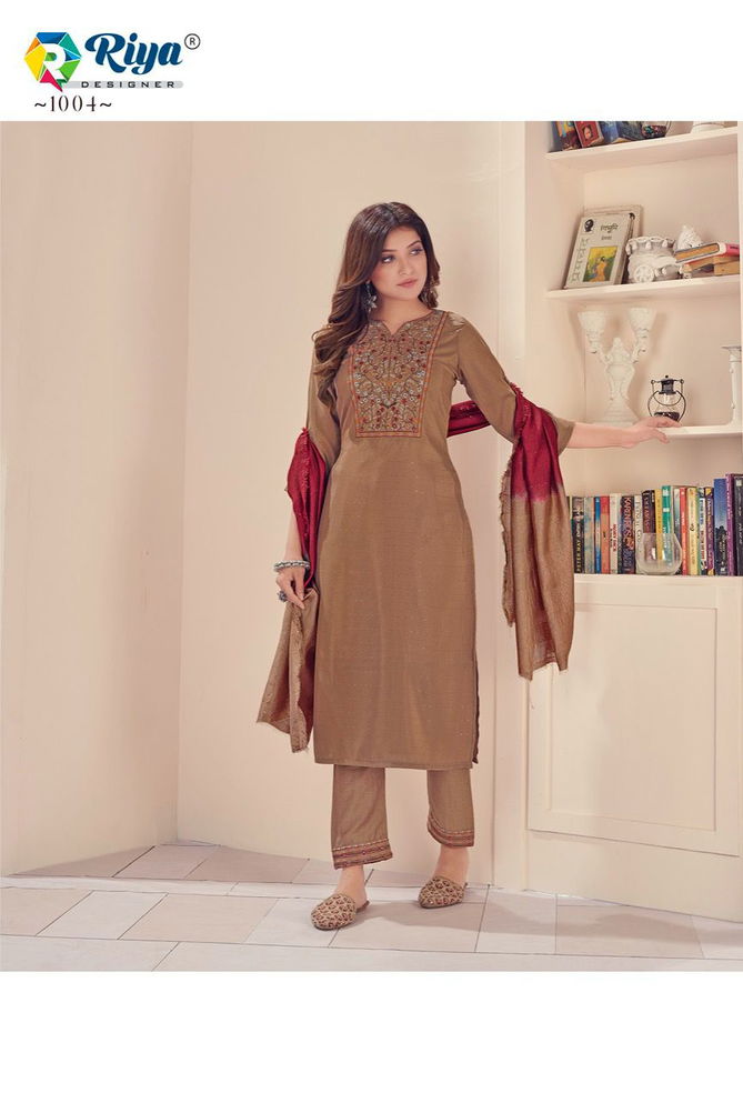 Riya Shanvi New Designer Ethnic Wear Kurti Pant With Dupatta Collection